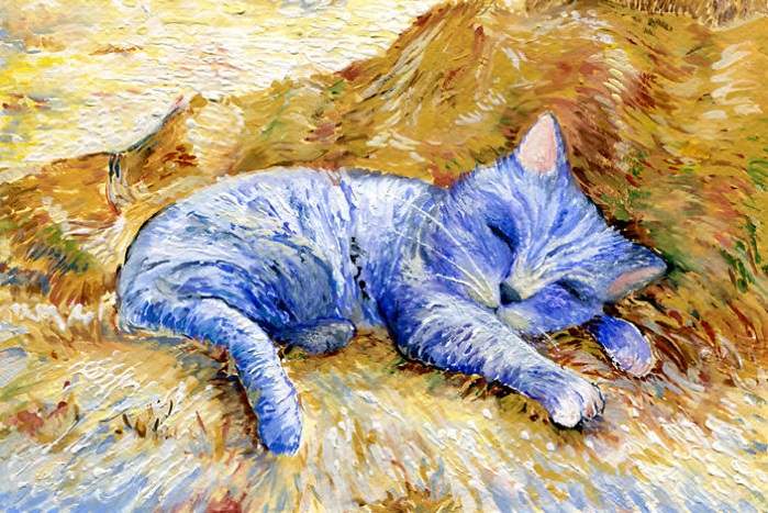 保加利亞繪師挑戰《貓的名畫》你看得出是在向誰致敬嗎?