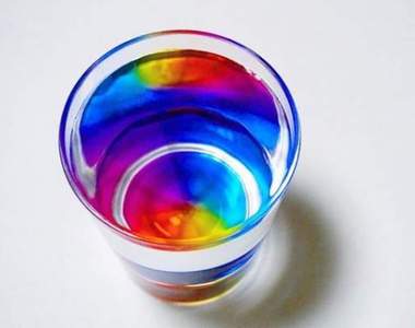 《宜得利彩虹杯》普通的白開水也能變成超美彩色飲品 《宜得利彩虹杯》普通的白開水也能變成超美彩色飲品