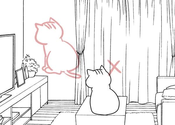 畫貓漫畫的漫畫家《被編輯要求好好畫貓不要偷懶》畫家：不是偷懶而是事實啊...Q_Q(冤枉)