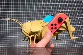 《瓦楞紙蝗蟲收納盒》Nintendo Labo自己的厚紙板玩具自己做 《瓦楞紙蝗蟲收納盒》Nintendo Labo自己的厚紙板玩具自己做