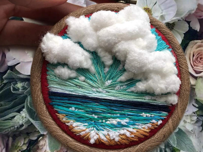 令人驚嘆的《超立體風景刺繡》這真的不是用色鉛筆畫的嗎? 令人驚嘆的《超立體風景刺繡》這真的不是用色鉛筆畫的嗎?