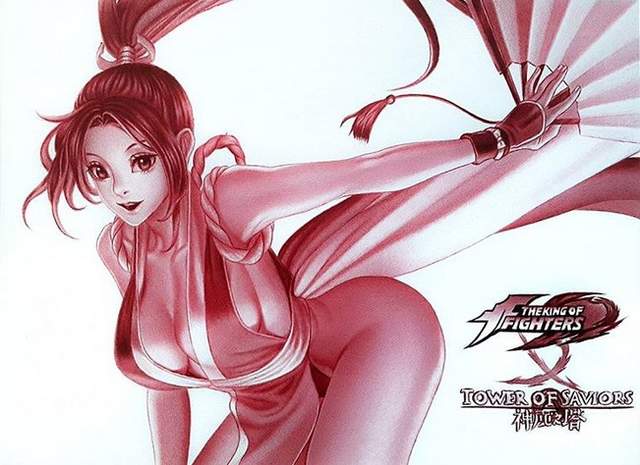 《不知火舞》只用一支紅色原子筆畫完這太強啦 《不知火舞》只用一支紅色原子筆畫完這太強啦