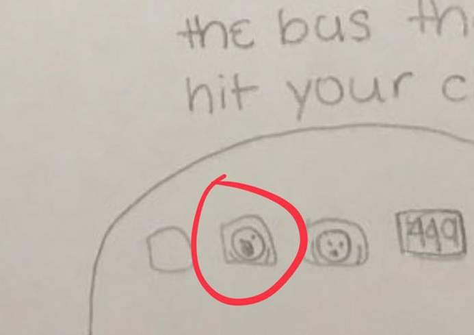 推特瘋傳《回家發現車凹了一角》現場發現一張小學六年級留下的紙條 推特瘋傳《回家發現車凹了一角》現場發現一張小學六年級留下的紙條