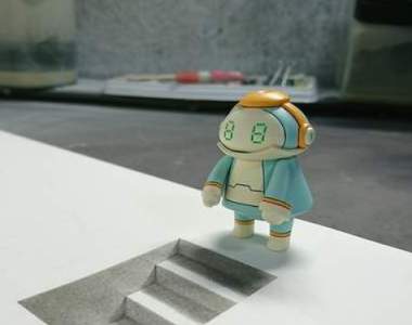 《錯視3D畫》筆記本翻開來還以為有三次元的空間呢 《錯視3D畫》筆記本翻開來還以為有三次元的空間呢