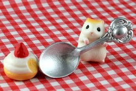 療癒系《湯匙上的倉鼠轉蛋》之前也有出過兔兔版本的唷 療癒系《湯匙上的倉鼠轉蛋》之前也有出過兔兔版本的唷