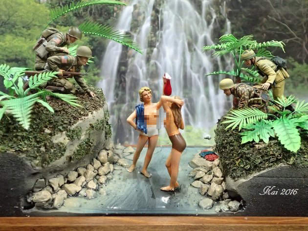 《真實存在的珍奇模型》"偷看裸女玩水的士兵"沒看到實體還真不會相信欸ww 《真實存在的珍奇模型》"偷看裸女玩水的士兵"沒看到實體還真不會相信欸ww