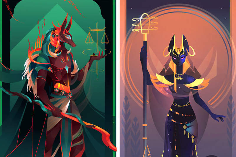 現代風《埃及神再創作》這些神明彷彿都來到了現代 現代風《埃及神再創作》這些神明彷彿都來到了現代