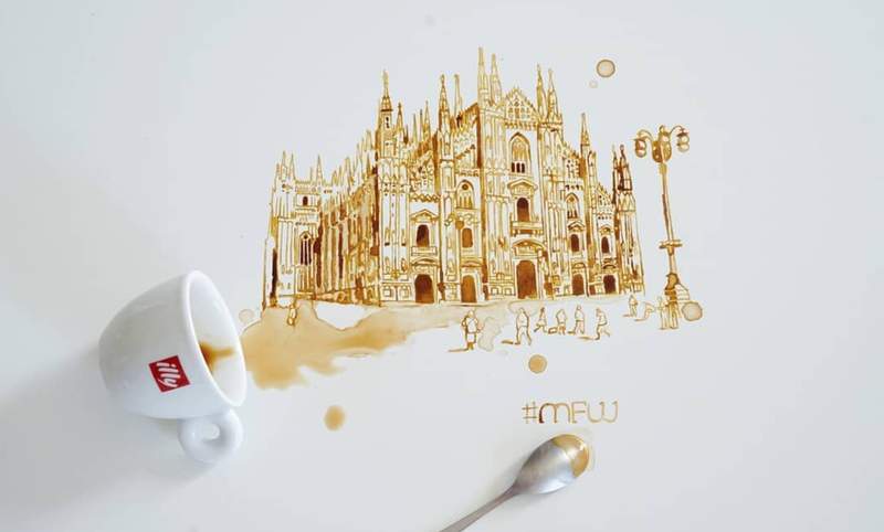 別玩食物除非玩成藝術《Giulia Bernardelli》義大利藝術家捨棄畫筆，用翻倒的食物作畫