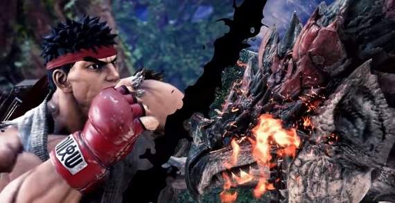 用昇龍拳打龍《魔物獵人世界》x《快打旋風V大型電玩版》合體企劃決定 用昇龍拳打龍《魔物獵人世界》x《快打旋風V大型電玩版》合體企劃決定