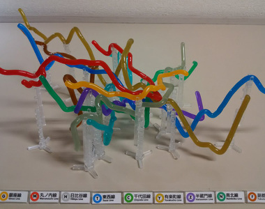 超狂扭蛋《東京地下鐵立體路線圖轉蛋》推主花了五個小時才拚好... 超狂扭蛋《東京地下鐵立體路線圖轉蛋》推主花了五個小時才拚好...
