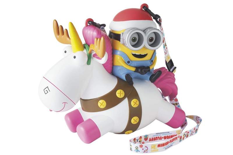 大阪環球聖誕節推《小小兵獨角獸爆米花桶》這個太犯規了吧～