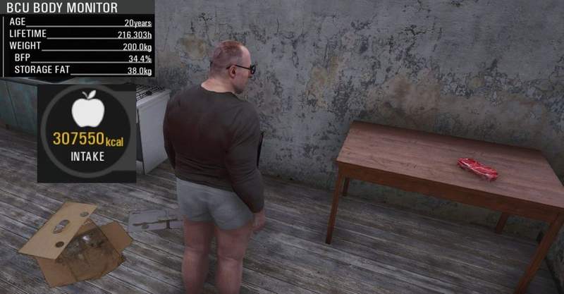 在《SCUM》中堅持當個肥宅♡狂吃30萬卡路里,沒啥事幹就躺著,終於胖到200kg惹 在《SCUM》中堅持當個肥宅♡狂吃30萬卡路里,沒啥事幹就躺著,終於胖到200kg惹