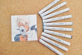仙台安利美特員工真專業《推銷畫具的正確方式》畫好畫滿的男神圖來表現畫筆顏色 仙台安利美特員工真專業《推銷畫具的正確方式》畫好畫滿的男神圖來表現畫筆顏色