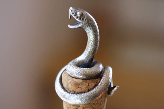 感覺就像哈波中魯休斯會使用的《軟木塞蛇口飾品》這酒看起來有毒XD   感覺就像哈波中魯休斯會使用的《軟木塞蛇口飾品》這酒看起來有毒XD