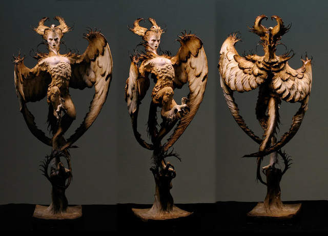 雕塑Forest Rogers《雕塑出美麗的神話奇幻生物》每一尊是充滿生命力的奇幻美麗作品