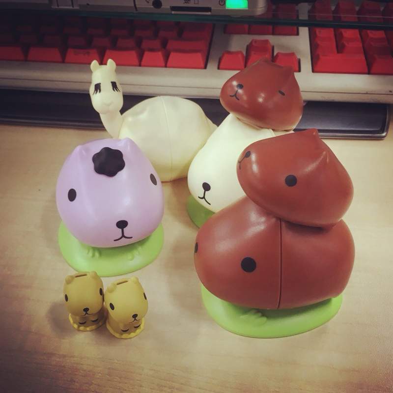 治癒系《水豚君造型扭蛋》出不停的環保扭蛋推出愛泡湯的水豚君啦