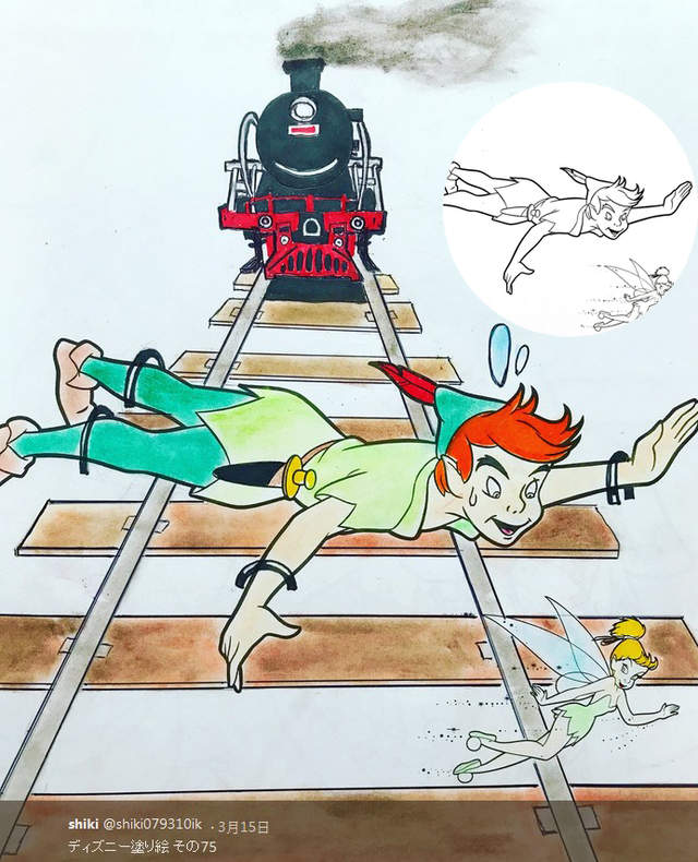 《惡搞迪士尼繪本》這樣構圖著色的創意只能給跪惹XD