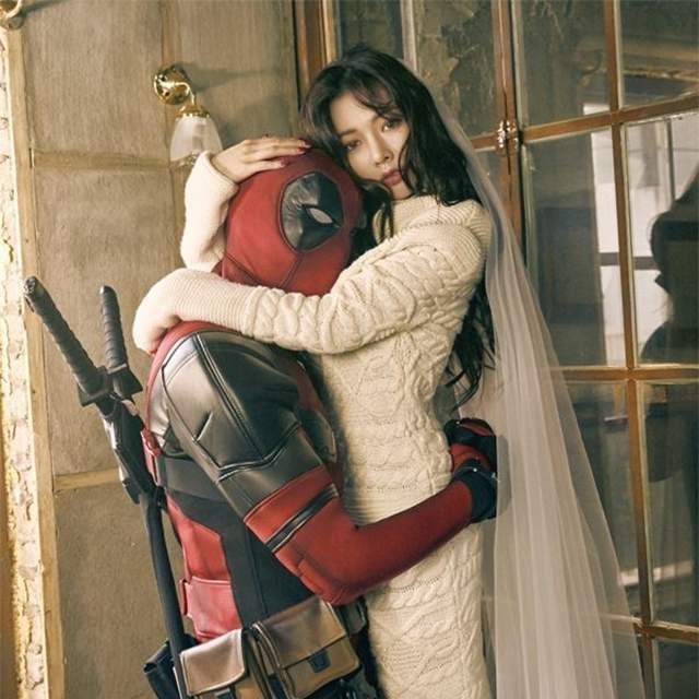 死侍老婆爆氣《死侍抱泫雅合照睡覺》電影還沒上就有人要跪算盤啦