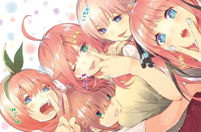 五姊妹中,有一個是你未來老婆《五等分的花嫁》連載滿週年,TV動畫化決定❤ 五姊妹中,有一個是你未來老婆《五等分的花嫁》連載滿週年,TV動畫化決定❤