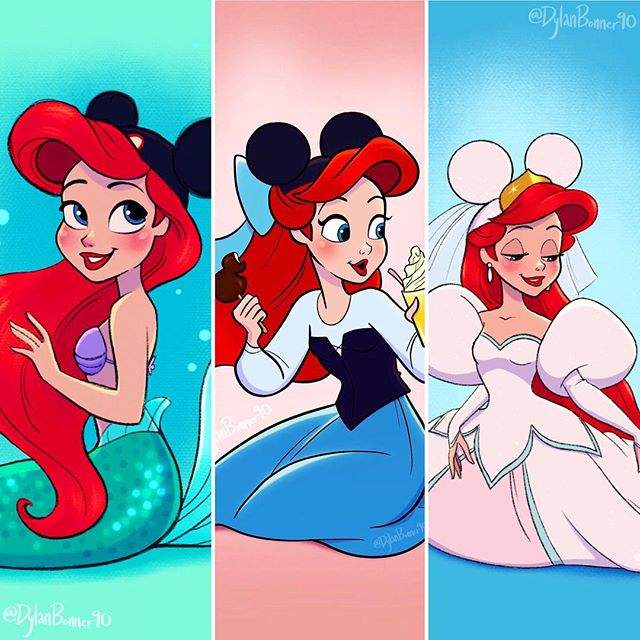 《迪士尼公主戴上米奇耳朵》這樣的公主們也好可愛啊 《迪士尼公主戴上米奇耳朵》這樣的公主們也好可愛啊