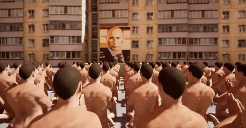 奇葩遊戲《戰鬥民族模擬器》穿山寨愛迪達一起斯拉夫蹲喝到爆騎熊去發射核彈高喊普丁萬歲