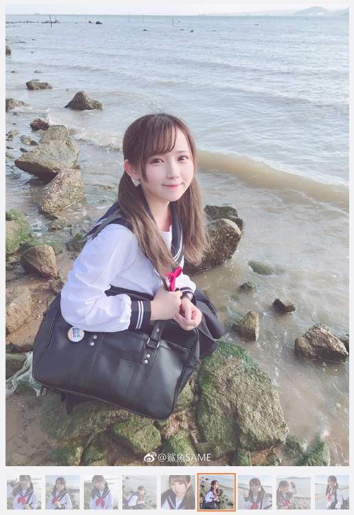 《水手服美眉鯊魚SAME》抵擋不住飄過來的可愛射線 - 圖片2