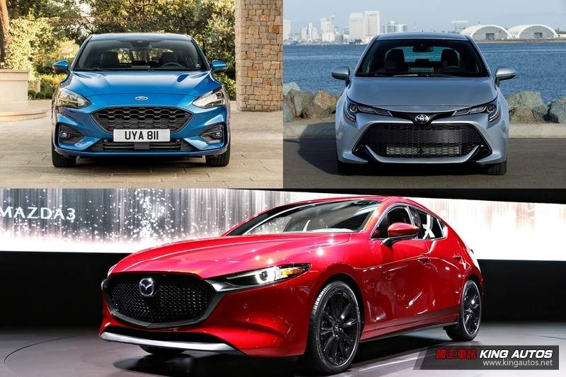 《房車/掀背車大戰》Toyota Corolla/Mazda 3/Ford Focus 2019年蓄勢待發 《房車/掀背車大戰》Toyota Corolla/Mazda 3/Ford Focus 2019年蓄勢待發