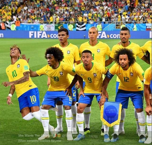 《內馬爾摔》不小心就成為了這次世界盃的網路梗 《內馬爾摔》不小心就成為了這次世界盃的網路梗