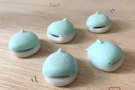 可愛到想咬一口《鯨鯊麻糬》完全再現麻糬Q彈質感的黏土作品 可愛到想咬一口《鯨鯊麻糬》完全再現麻糬Q彈質感的黏土作品