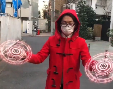 中二力十足《掌中的炫光魔法陣》以後Cosplay都可以自帶魔法陣都不用PS了 中二力十足《掌中的炫光魔法陣》以後Cosplay都可以自帶魔法陣都不用PS了