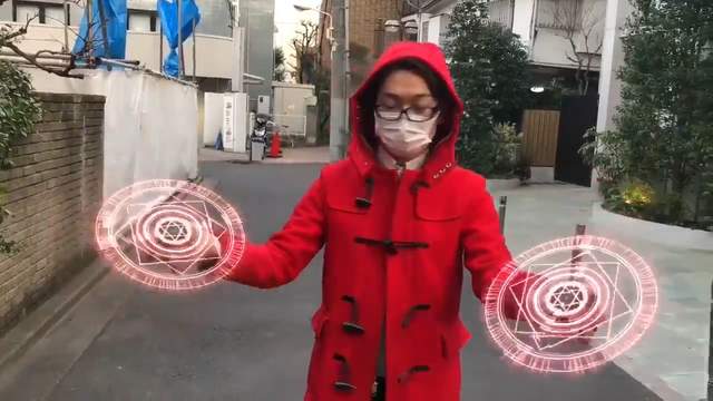 中二力十足《掌中的炫光魔法陣》以後Cosplay都可以自帶魔法陣都不用PS了 中二力十足《掌中的炫光魔法陣》以後Cosplay都可以自帶魔法陣都不用PS了