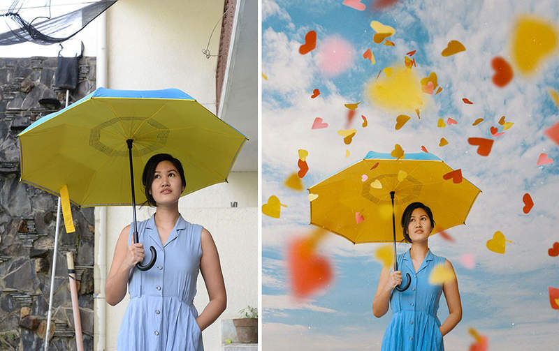 藝術家《PS前後對比圖》用想像力後院也可以變天堂