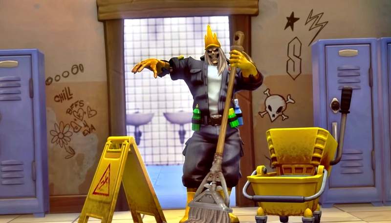 清潔工骷髏王《暴雪英霸》台灣玩家設計黑狂君李奧瑞克「掃廁所的」新造型上線★笑翻網友w