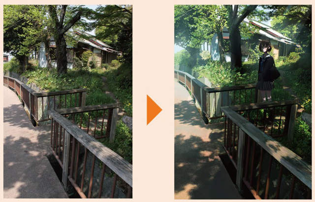 《把普通的照片變成動畫風》還可以搭配上自己的作品變成一幅完整的畫 《把普通的照片變成動畫風》還可以搭配上自己的作品變成一幅完整的畫