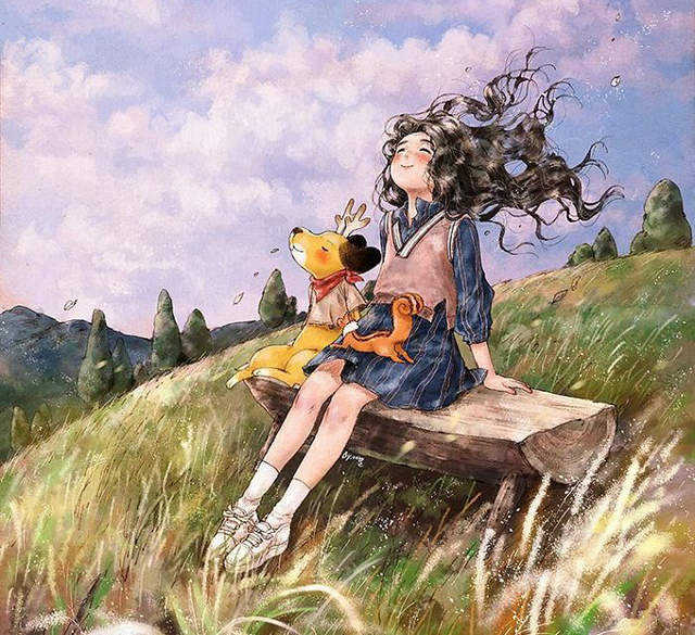 韓國插畫家《一個人生活的樂趣》唯美又愜意讓人嚮往 韓國插畫家《一個人生活的樂趣》唯美又愜意讓人嚮往