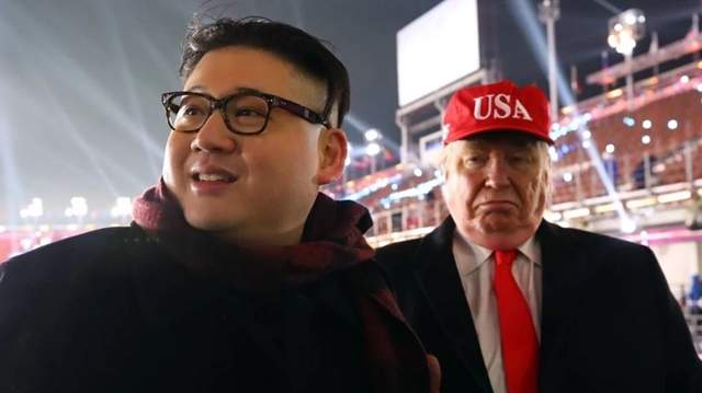 《金正恩和川普出現平昌奧運?》難不成是看到暗殺傳單所以7pupu過來? 《金正恩和川普出現平昌奧運?》難不成是看到暗殺傳單所以7pupu過來?