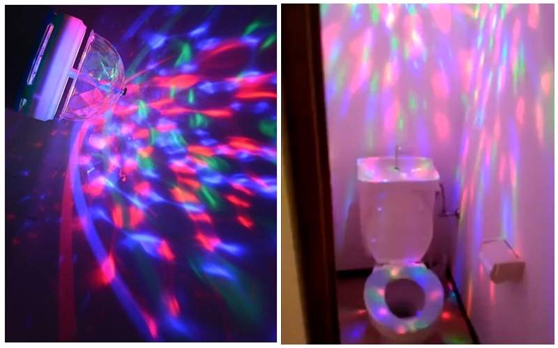 【有片】推特瘋傳《廁所燈泡壞了，換一個吧》立刻充滿了party的歡樂氣息★轉吧七彩霓虹燈