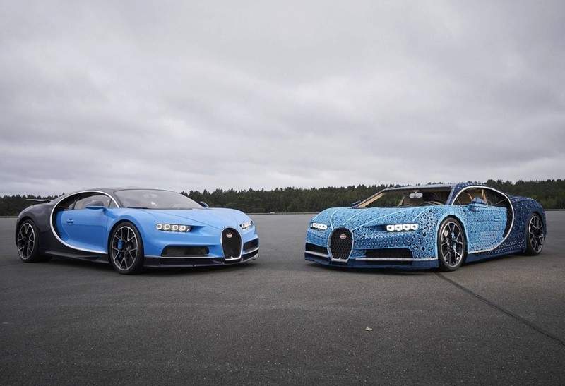 超狂《樂高Lego》打造1:1可上路的《Bugatti Chiron》模型車 超狂《樂高Lego》打造1:1可上路的《Bugatti Chiron》模型車
