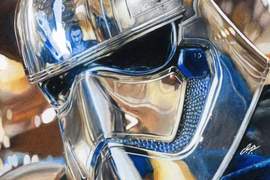 《STAR WARS:最後的絕地武士》色鉛筆畫出來的法斯瑪隊長可不是電影劇照喔 《STAR WARS:最後的絕地武士》色鉛筆畫出來的法斯瑪隊長可不是電影劇照喔