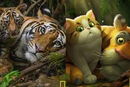 這版本hen可以《國家地理雜誌》變可愛插畫 猛獸直接萌化成Q獸 這版本hen可以《國家地理雜誌》變可愛插畫 猛獸直接萌化成Q獸