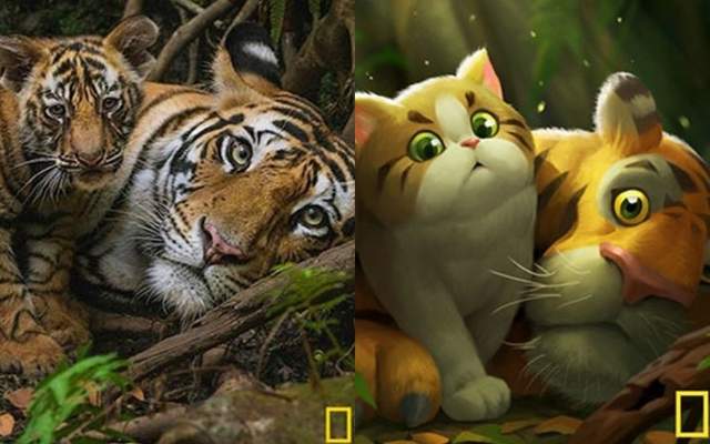 這版本hen可以《國家地理雜誌》變可愛插畫 猛獸直接萌化成Q獸 這版本hen可以《國家地理雜誌》變可愛插畫 猛獸直接萌化成Q獸