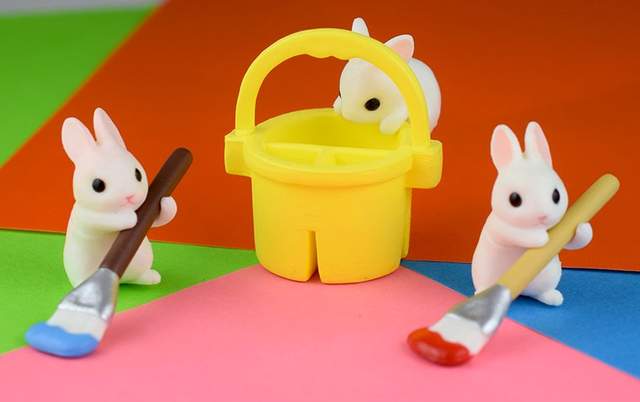 《畫圖中的兔兔轉蛋》嘿咻嘿咻～一起來畫圖吧