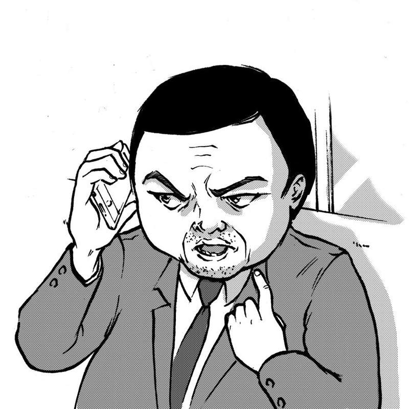 網路漫畫《電車裡的上班族大叔》大聲講電話卻反而引發同情的理由... 網路漫畫《電車裡的上班族大叔》大聲講電話卻反而引發同情的理由...