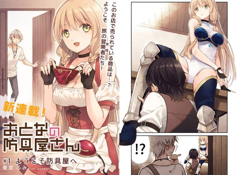布料越少防禦越高《大人的防具店》動畫化決定❤讓所有女性冒險者都穿上工口的裝備(๑•̀ω•́)ノ 布料越少防禦越高《大人的防具店》動畫化決定❤讓所有女性冒險者都穿上工口的裝備(๑•̀ω•́)ノ
