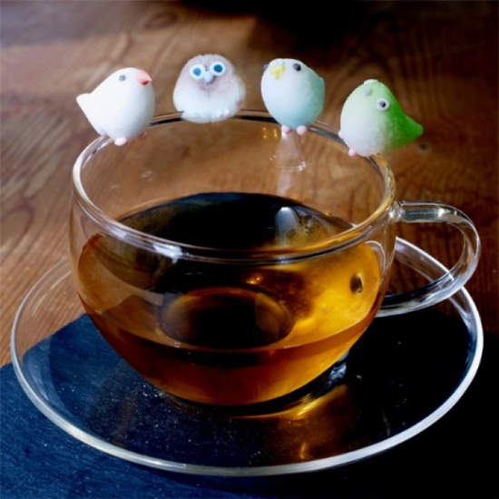 砂糖杯緣子《小鳥砂糖》停留在杯緣上的可愛小鳥陪你度過午茶時光♪