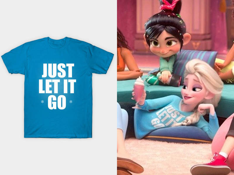 無敵破壞王2《休閒迪士尼公主T恤》馬上有人依照劇照中的圖樣做出公主們的衣服啦 無敵破壞王2《休閒迪士尼公主T恤》馬上有人依照劇照中的圖樣做出公主們的衣服啦