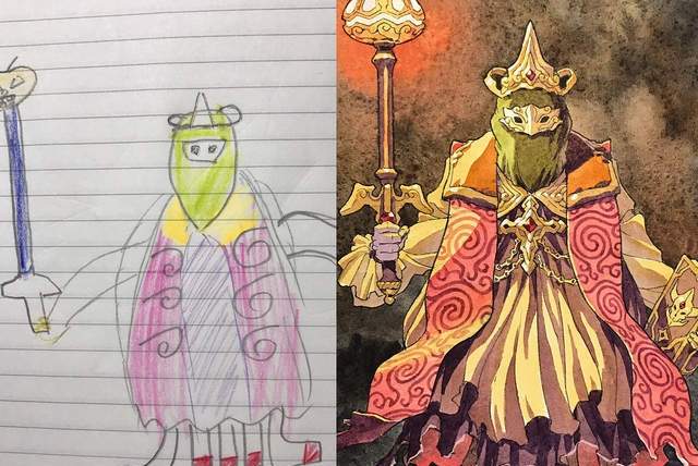 改完變神作《超強老爸重塑小孩塗鴉》爸爸的畫力就是小孩的超能力