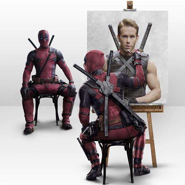 惡搞中的惡搞《惡搞死侍畫畫海報》不管嗑了什麼都給我來一點XD