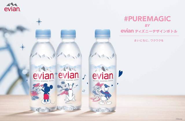 超特別的《evian×迪士尼》新包裝 米奇正在跟對街的米妮揮手呢（咦?）