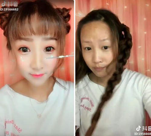 《逆天變身術》從化妝反過來變卸妝也蠻震撼der 《逆天變身術》從化妝反過來變卸妝也蠻震撼der